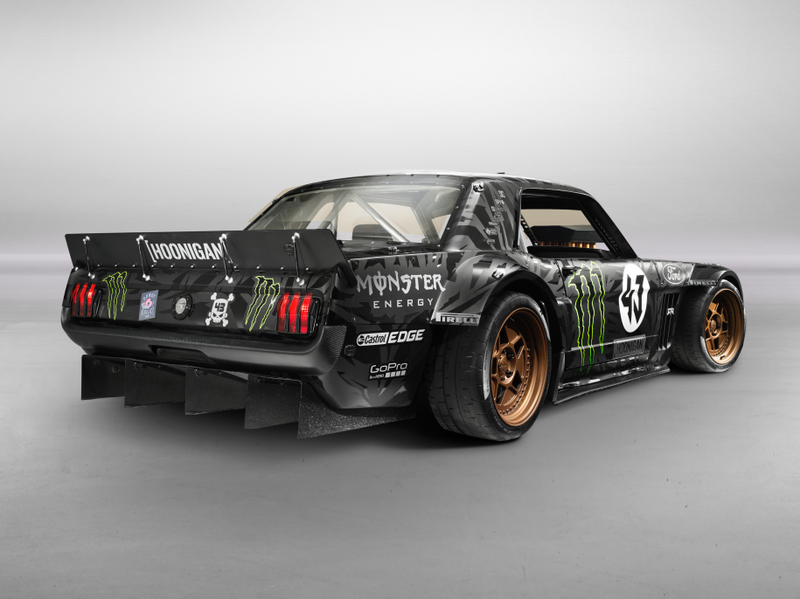 Illustration for article titled Ken Block's Gymkhana 7 Car Is A Monstrous 845 HP AWD 1965 Ford Mustang